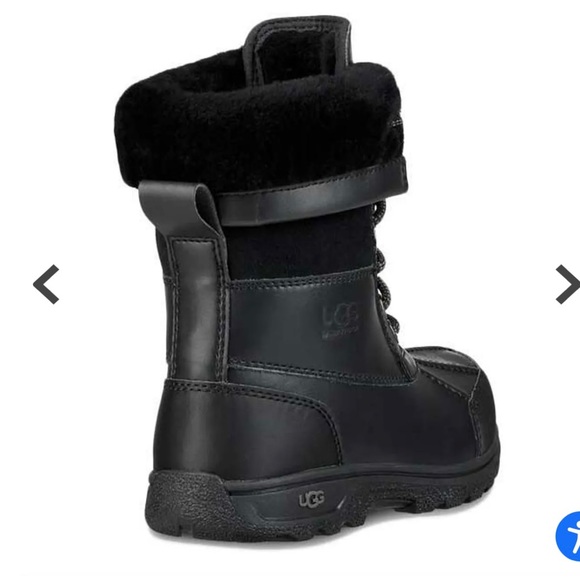 UGG Black Snow Boots, Youth size 4 - Picture 2 of 8
